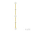 Pearl & Diamond Station Long Chain Earrings