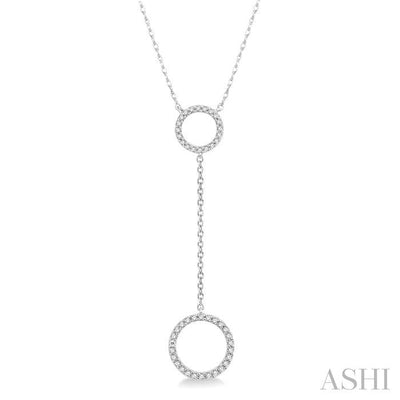 Twin Circle Diamond Necklace