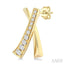 'X' Shape Diamond Earrings
