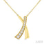'X' Shape Diamond Necklace