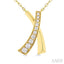 'X' Shape Diamond Necklace