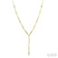 Marquise Shape Teardrop Bar Diamond Fashion Necklace