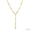 Marquise Shape Teardrop Bar Diamond Fashion Necklace