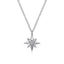 Sterling Silver Diamond Star Pendant
