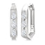Geometric Diamond Hoop Earrings