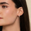 Diamond Huggie Hoop Earrings