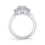 Oval Diamond Three Stone Engagement Ring