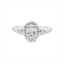 Oval Diamond Halo Engagement Ring