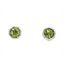 Peridot Bezel Stud Earrings