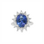 Tanzanite & Diamond Halo Fashion Ring