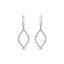 Diamond Open Marquise Earrings
