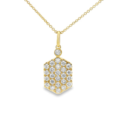 Honeycomb Diamond Pendant