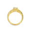 Oval Diamond Hidden Halo Engagement Ring