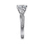 Round Diamond Twist Engagement Ring