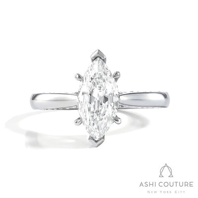 Couture Solitaire Marquise Semi-Mount Engagement Ring