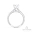 Couture Knife-Edge Oval Semi-Mount Engagement Ring