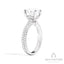 Couture 3-Row Pave Oval Semi-Mount Engagement Ring