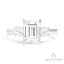 Couture 3-Stone Emerald Semi-Mount Engagement Ring With Round Side Diamonds