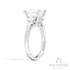 Couture 3-Stone Emerald Semi-Mount Engagement Ring With Round Side Diamonds