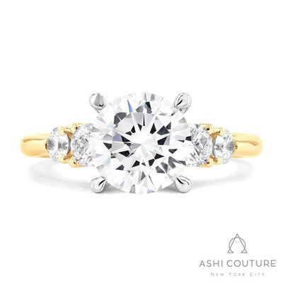 Couture 5-Stone Round Semi-Mount Engagement Ring