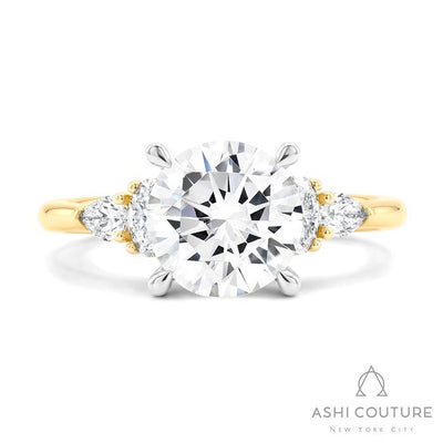 Couture 5-Stone Round Semi-Mount Engagement Ring