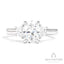 Couture Oval 3-Stone Semi-Mount Engagement Ring With Trap Side Diamonds