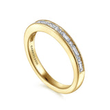 Channel Set Baguette & Round Diamond Band