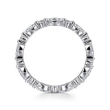 Alternating Round & Marquise Eternity Band