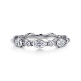 Alternating Round & Marquise Eternity Band