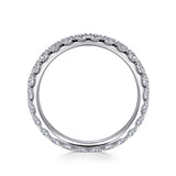 French Pave Set Diamond Eternity Band