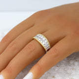 14K Two-Tone Diamond Fashion Ring 