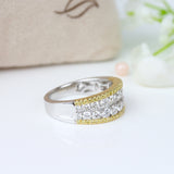 14K Two-Tone Diamond Fashion Ring 