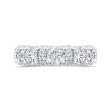 14K White Gold with Round Diamond Eternity Ring