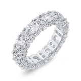 14K White Gold with Round Diamond Eternity Ring