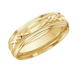 14k YG Men's Wed, 6 mm, Satin, Medium Weight