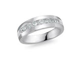 14k WG Men's Wed [7 Br-.50 ct tw (3-5, G-H, SI1-2)]