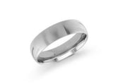 14k WG Men's Wed, 6 mm