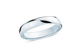 14k WG Eurodome Men's Wed, 4.5 mm