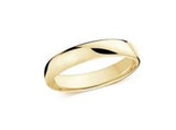 14k YG Eurodome Men's Wed, 4.5 mm