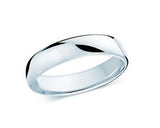 14k WG Eurodome Men's Wed, 5.5 mm