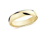 14K YG Eurodome Men's Wed, 5.5 mm