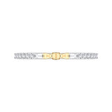 14K Two-Tone Gold 1/4 ct Diamond Carizza Wedding Band