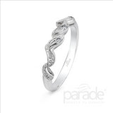 Parade Design 1/20 Ctw Diamond Wedding Band in 18K White Gold