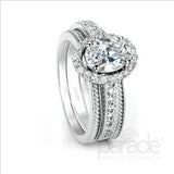 Parade Design 3/8 Ctw Diamond Semi-Mount Ring in 18K White Gold