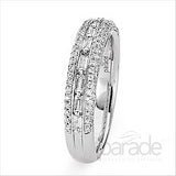 Parade Design 1/2 Ctw Diamond Wedding Band in 18K White Gold