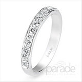 Parade Design 1/2 Ctw Diamond Wedding Band in 18K White Gold