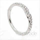 Parade Design 1/4 Ctw Diamond Wedding Band in 18K White Gold