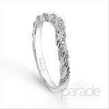 Parade Design 1/5 Ctw Diamond Wedding Band in 18K White Gold