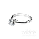 Parade Design 1/20 Ctw Diamond Semi-Mount Ring in 18K White Gold