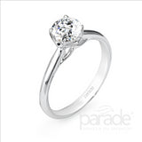 Parade Design 1/20 Ctw Diamond Semi-Mount Ring in 18K White Gold